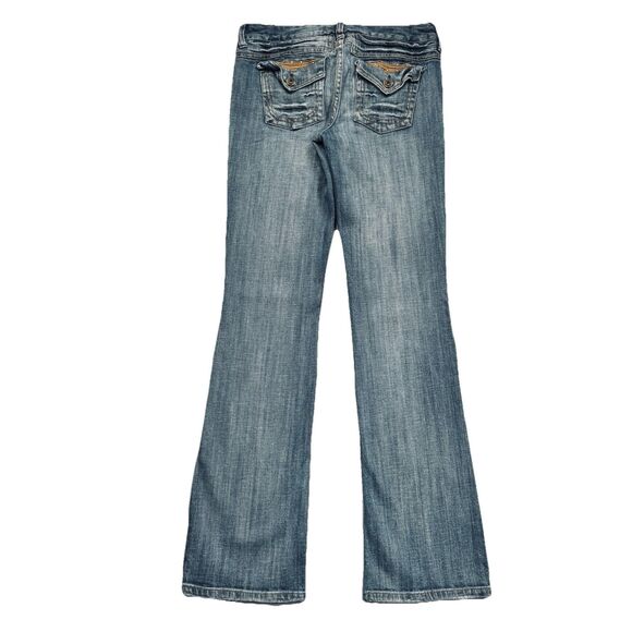 Mudd Baby Bootcut Jeans 5 (28x31.5) Blue Light Embellishment Denim Juniors - Picture 3 of 8